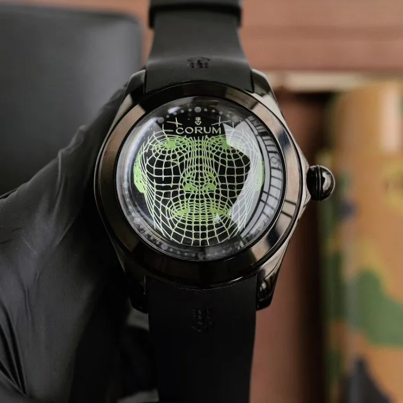 

Модные и водонепроницаемые механические часы Bubble серии 47 мм с турбийоном