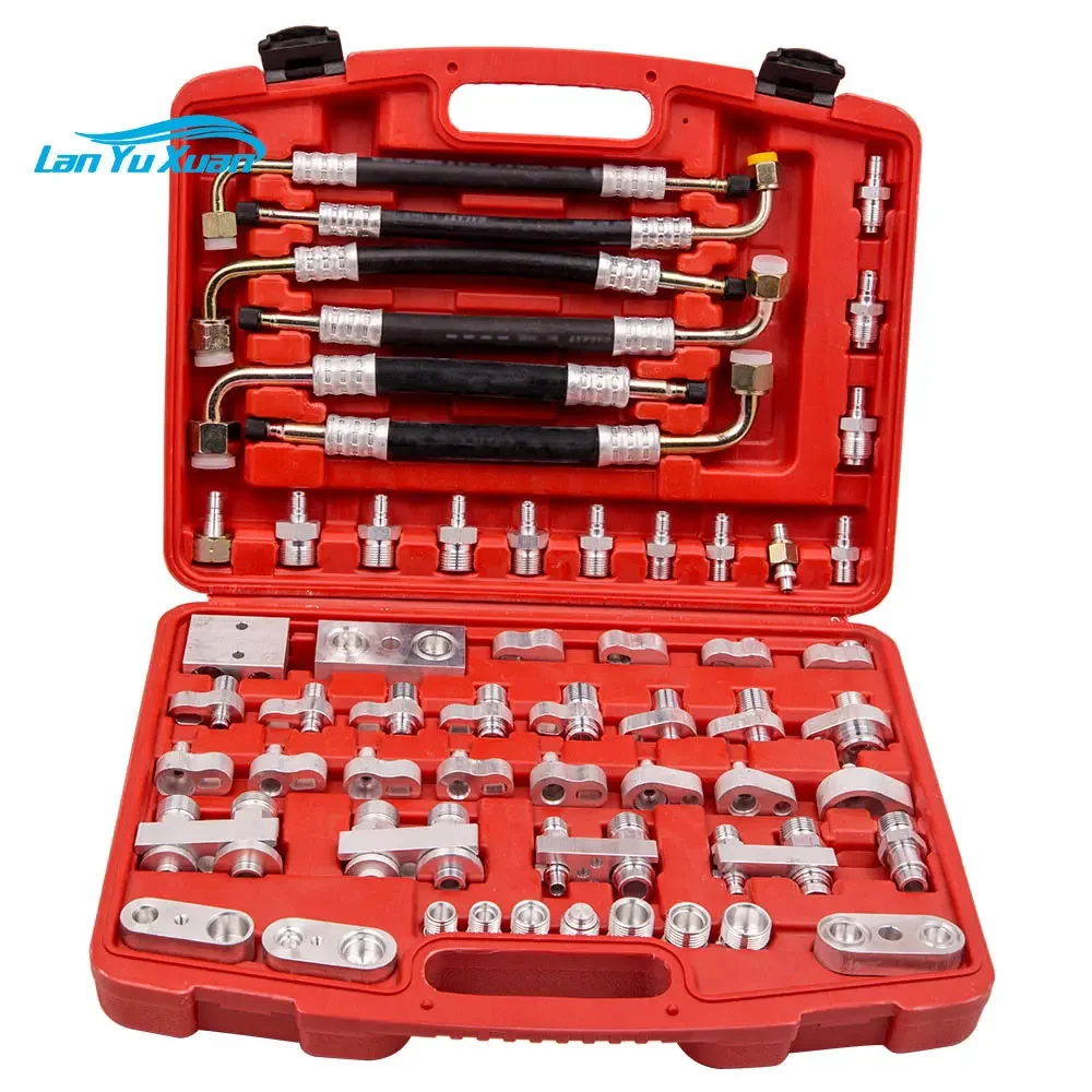 

Mpr 56 Pieces Car Truck A/C Compressor Service Air Conditioning Leak Detection Tester Tool Set