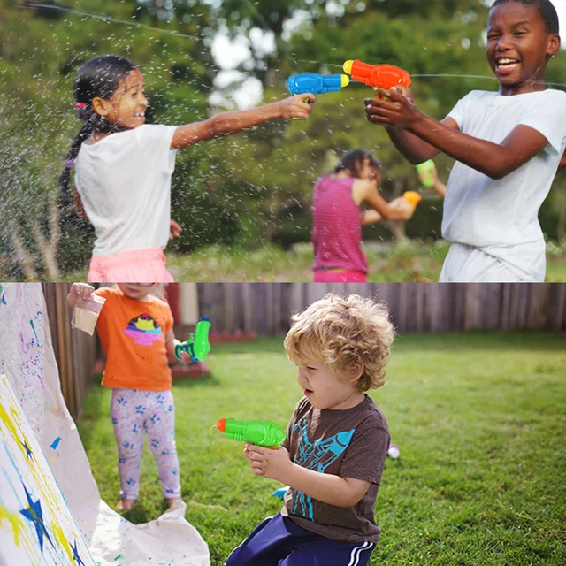 12/20Pcs Kids Water Guns Toys Fun Plastic Water Squirt Toy Beach Playthings Bath Toys Party Outdoor Beach Sand Toys for Children 3