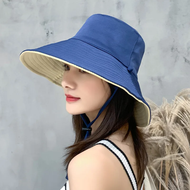 Chapeau Seau Marguerite Double Face + Manches - 56-58 Cm, Polycoton, Protection UV, Blanc/beige