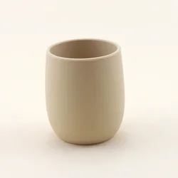 Silicone Sippy Cup for Babies - Easy - Grip Design (Beige)