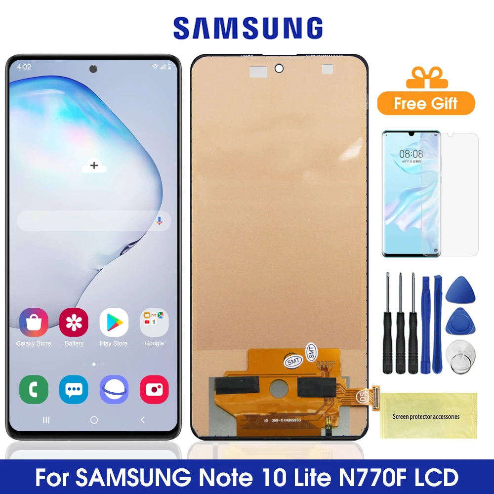 Display Screen For Samsung Galaxy Note 10 Lite Lcd With Touch Digitizer Parts N770 N770F/DS N770F/DSM | Мобильные телефоны и