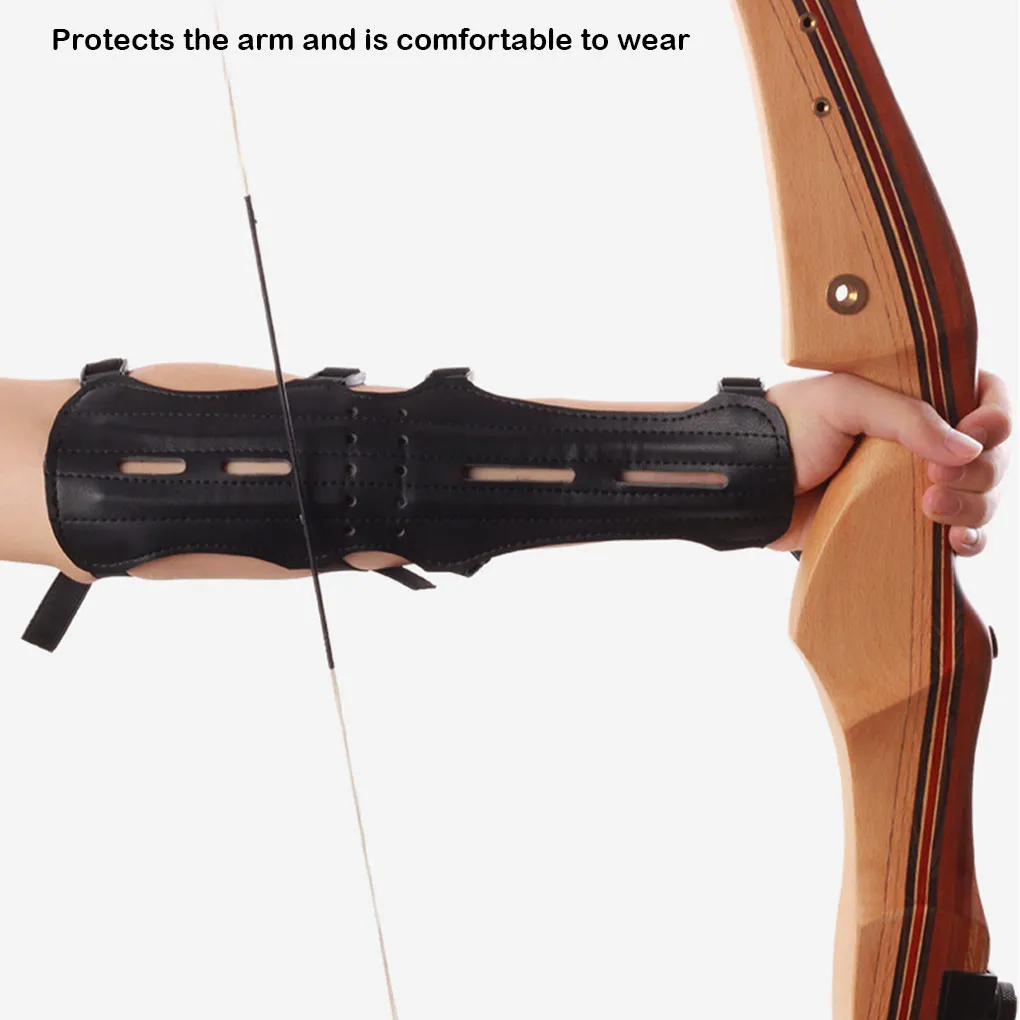 Guard Arm Forearm Cover Holes Gloves Adjustable Shooting Sporting