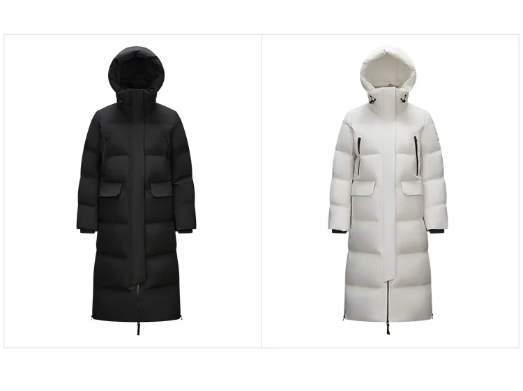 Down Jacket Women Long Length New Winter Goose Down Women's Clothing Warm Outerwear Jacket