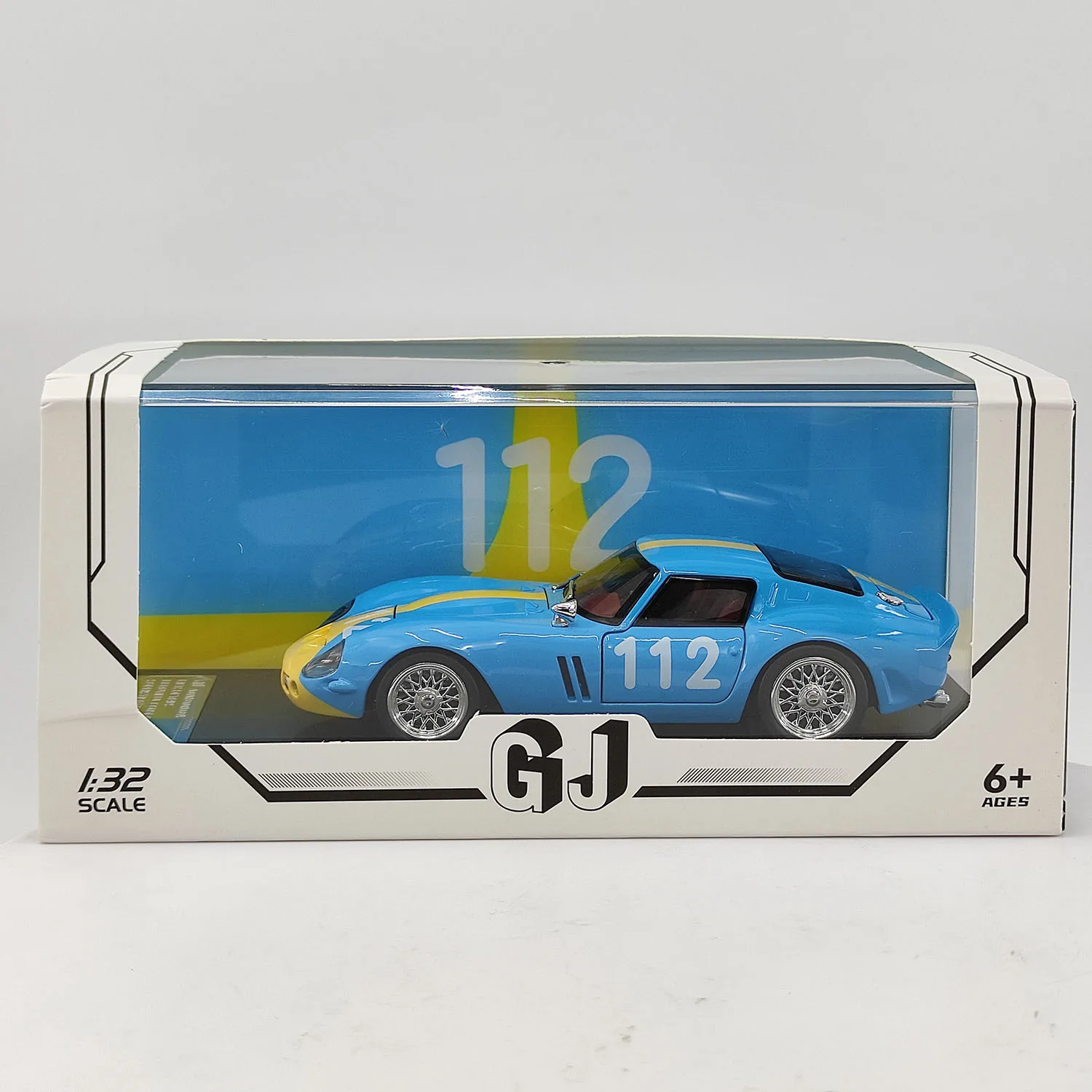 Pres Döküm GJ 1:32 Ölçekli Ferrari 250 GTO # 112 Track Edition Alaşımlı Araba Modeli