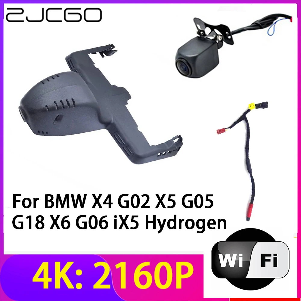 ZJCGO 4K 2160P Dash Cam Car DVR Camera 2 Lens Recorder Wifi Night Vision for BMW X4 G02 X5 G05