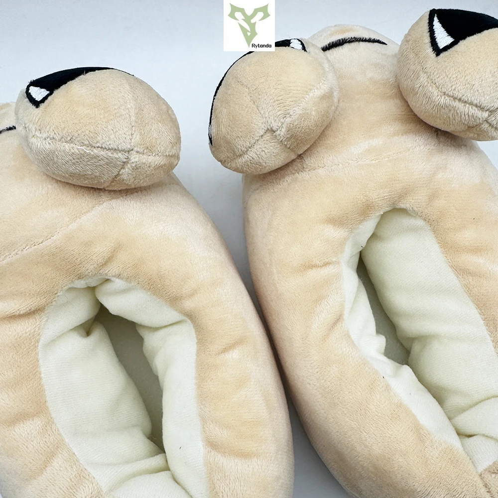 New Pou Plush Slippers Soft Stuffed Anime Slippers Cute Animal Pou Pendant Home Shoes Bag Pendant Women and Men's Birthday Gift 5