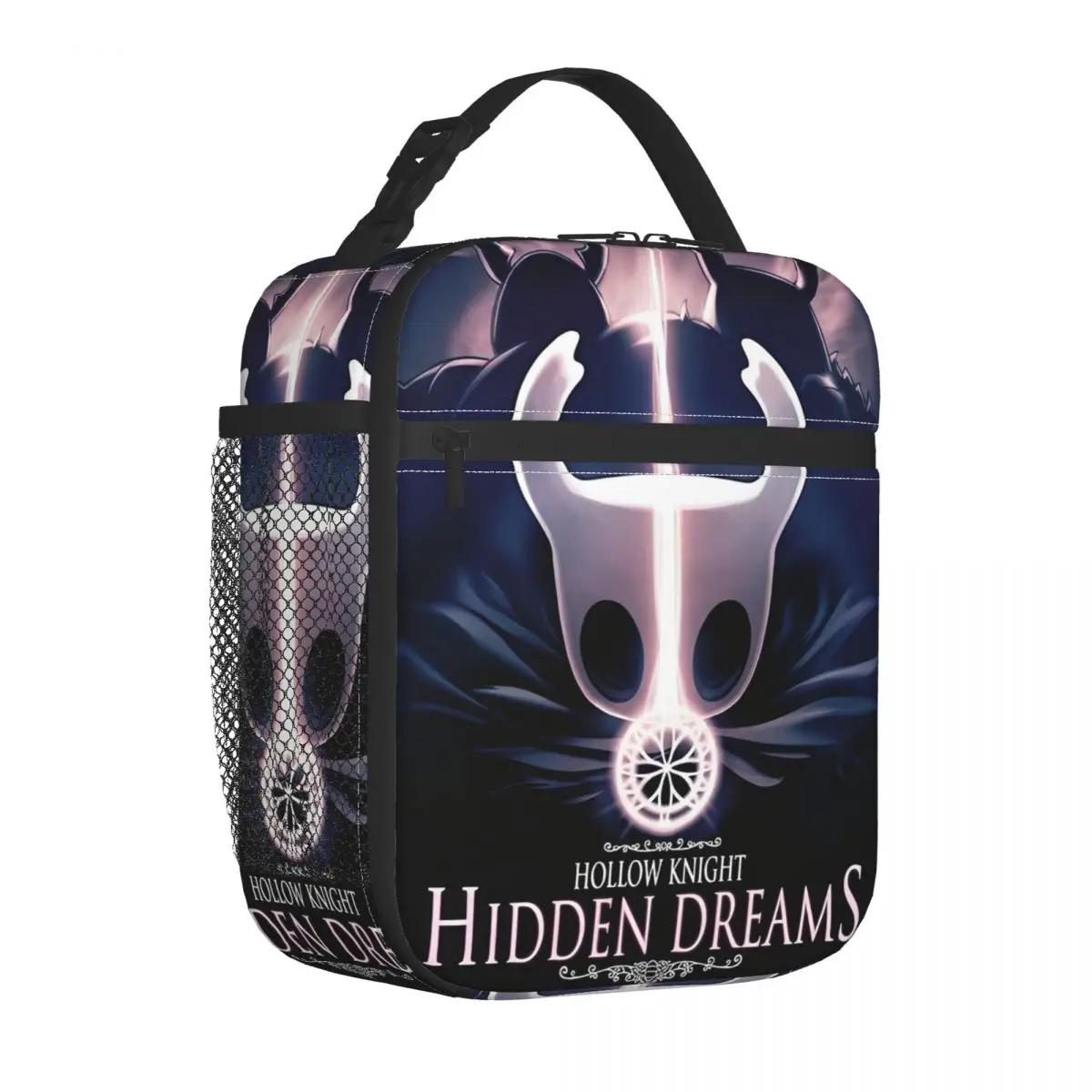 Hollow Knight 재미 있은 게임 여행을위한 열 절연 점심 가방 휴대용 식품 가방 컨테이너 쿨러 열 식품 상자