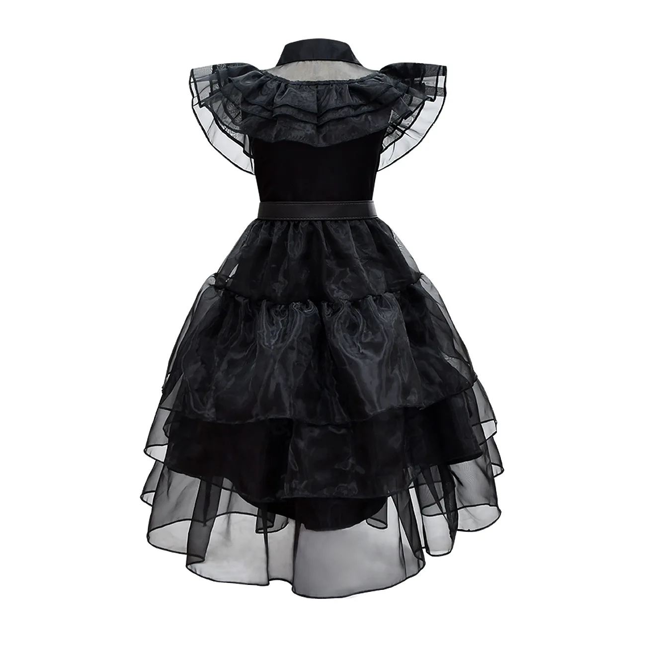 Wednesday Addams Cosplay For Girl Costume Mesh Party Dresses Carnival Costumes 3-10 Years Old