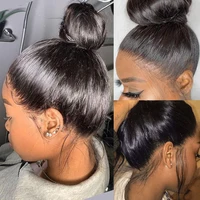 Perruque Full HD Lace Front Wig sans colle naturelle, cheveux lisses, 13x6, 30 pouces, densité 250, 360 2