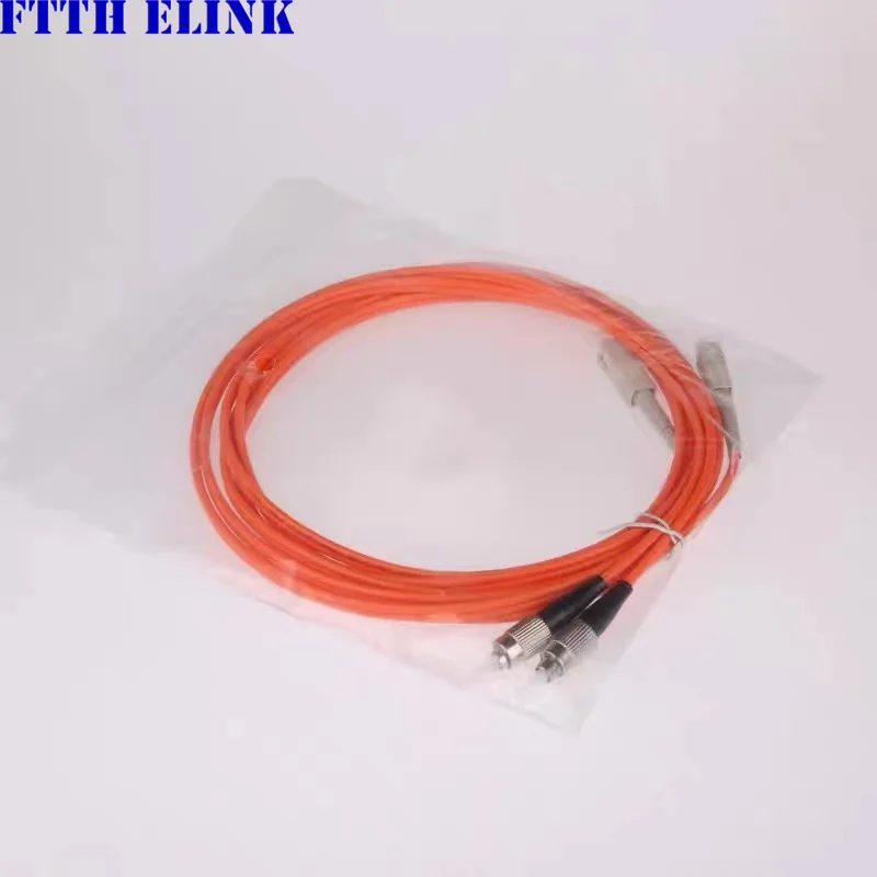 fiber optic patchcord SC-FC duplex Multimode 3.0mm 62.5/125um orange cable optical fibre jumper free shipping 20pcs