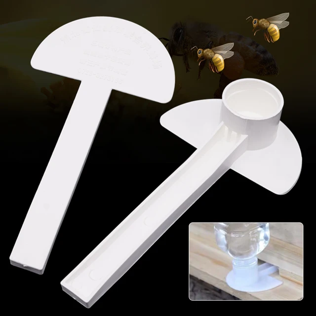 2 Db Méhészeti Méhek Vízfogyasztási Etető, Műanyag Fehér Méh Tenyésztő Vízfogyasztók Etető Méhész Eszközök - Image 5