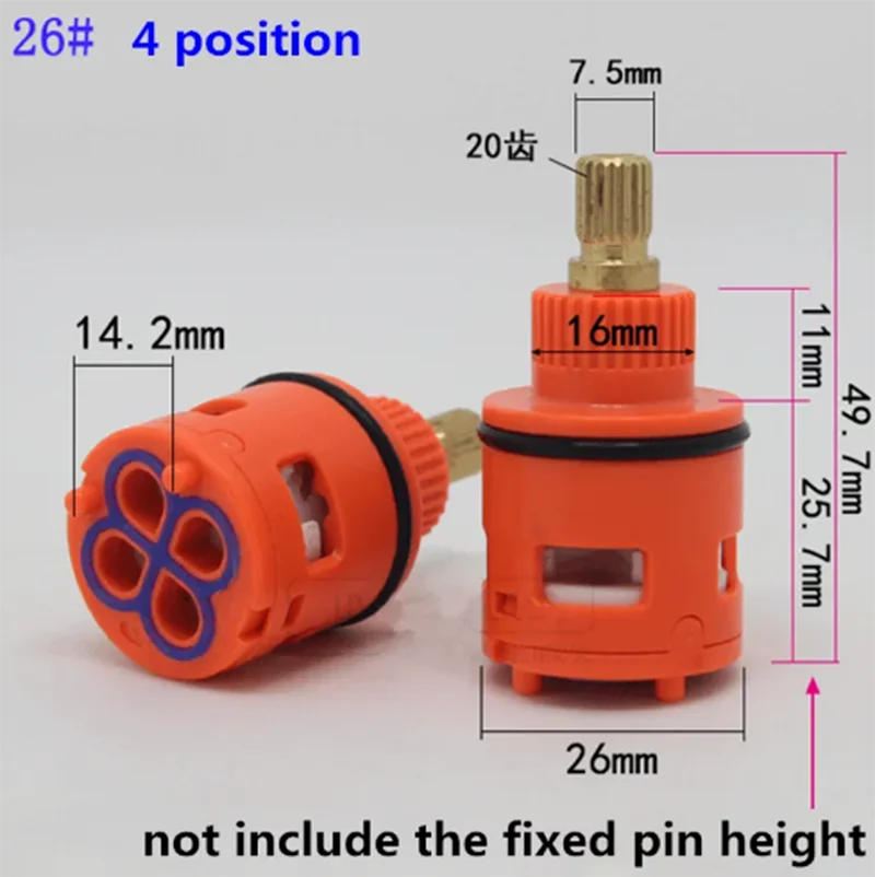 1PC Shower Room Faucet Cartridge Accessories Shower Head Bathtub Water Mixing Valve 3 / 4 Position 26MM 28MM 33MM 35MM 37MM Dia. Faucet Cartridge