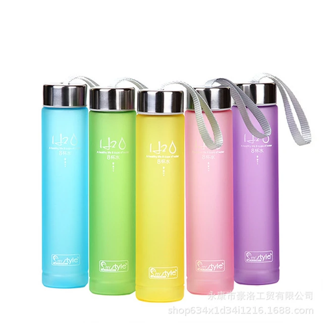 280ml Summer Clear Frosted Water Bottle Simple Fresh Male Female Students  Gift Cup Portable Outdoor Water Bottle Sport Fitness - Water Bottles -  AliExpress