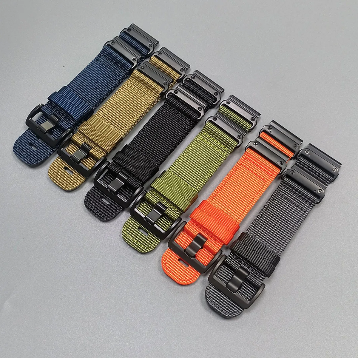 Braided Canvas Nylon Strap in QuickFit Design - Versatile Watchband