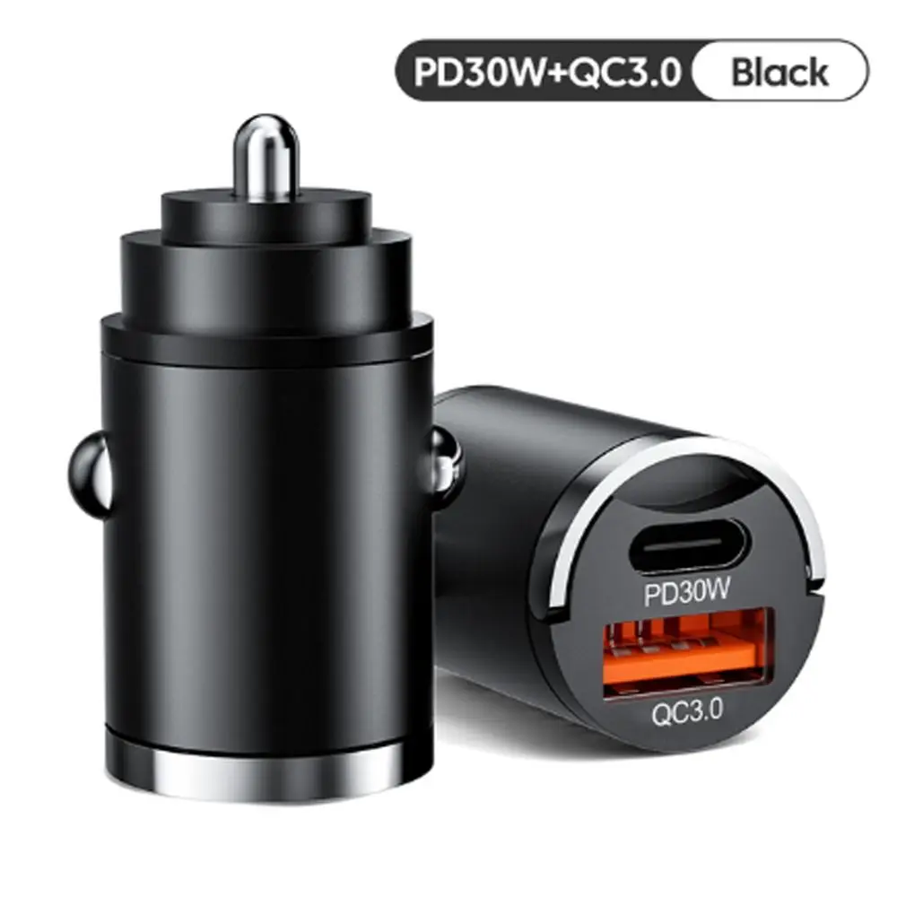 100 W USB-Schnellladung, kein Schaden für den Typ-C-Adapter im Mini-Sicherheits-Autotelefonladegerät_voghion.com