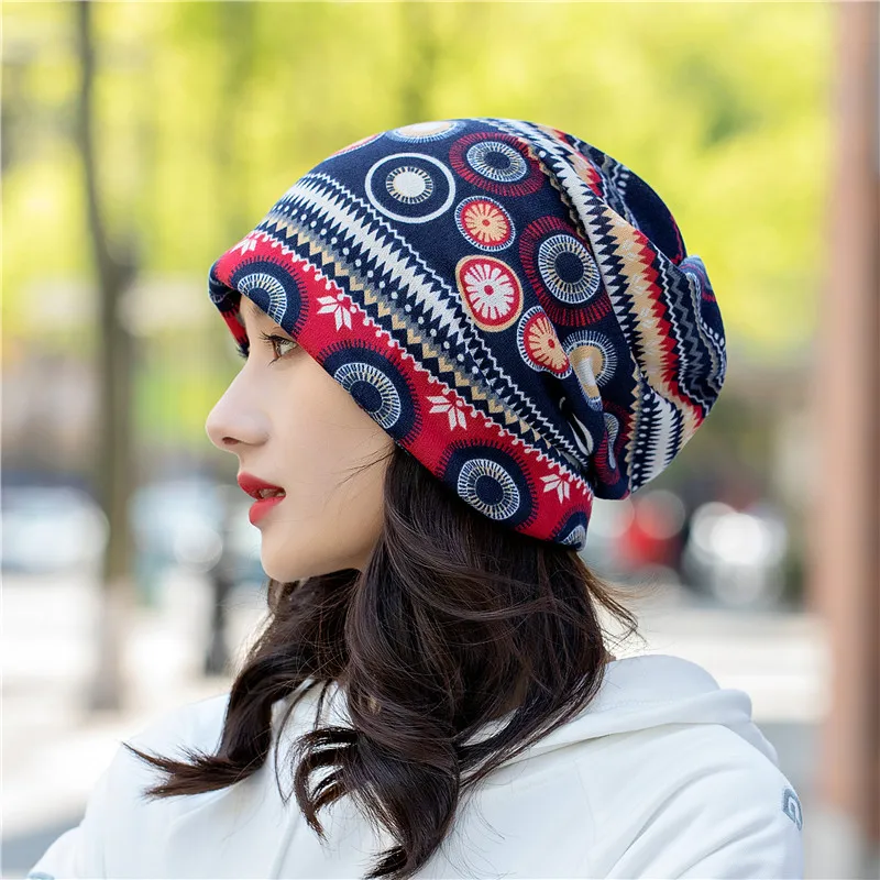 Cappello Slouch Unisex In Cotone Morbidissimo - Berretto A Turbante Per Uomo E Donna - Grigio