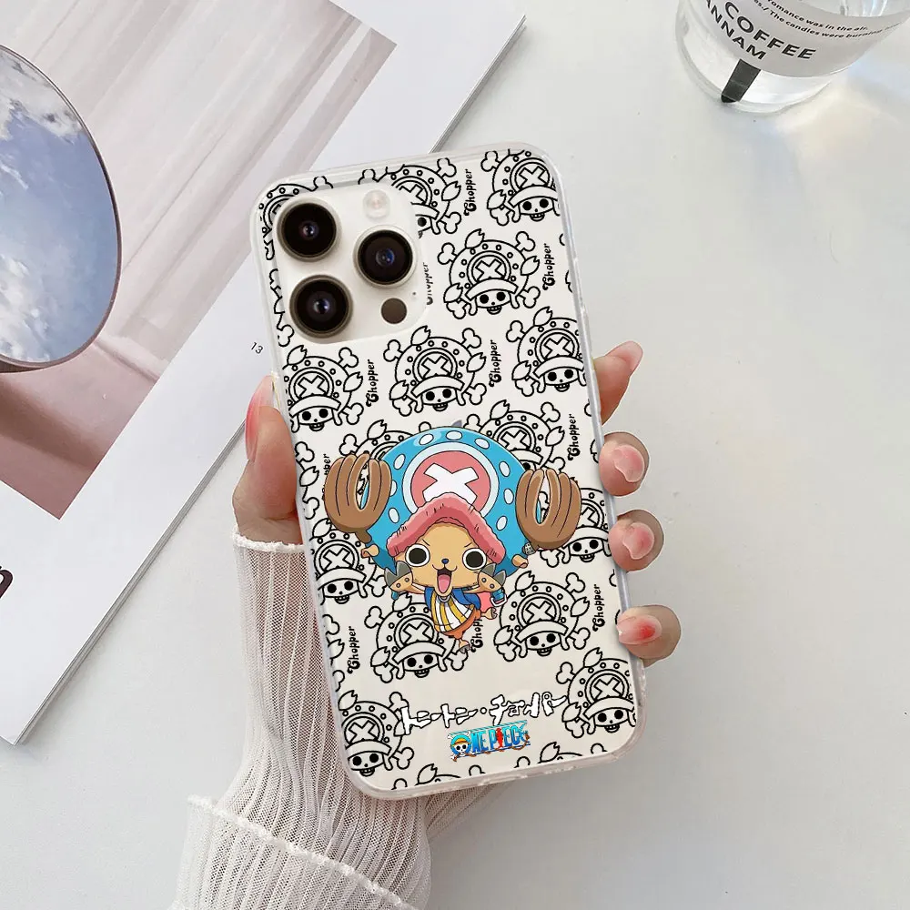 One Luffy Zoro Piece Chopper Case for iPhone 17 Air 14 12 15 Pro 7 8 Plus 13 Mini XR X XS Max SE 2022 TPU Shockproof Phone Cover