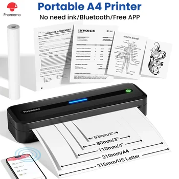 Portable A4 Wireless Inkless Printer 1
