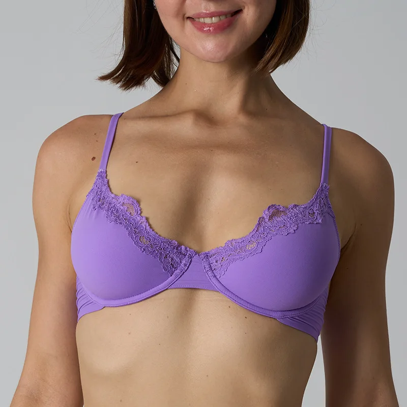 Lace Underwire Bra for Women – French Style, No Padding, Elegant Lift & Support, Comfort Fit