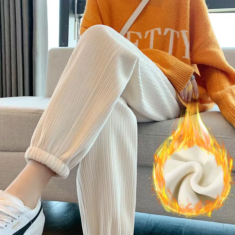Velvet Warm Leggings Women Winter Thick High Waist Autumn Casual