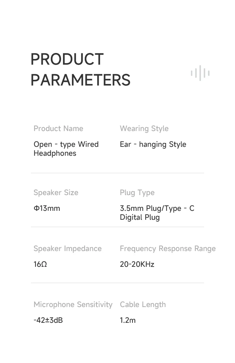 Cuffie sportive open ear cablate con microfono enc e usb-c_voghion.com
