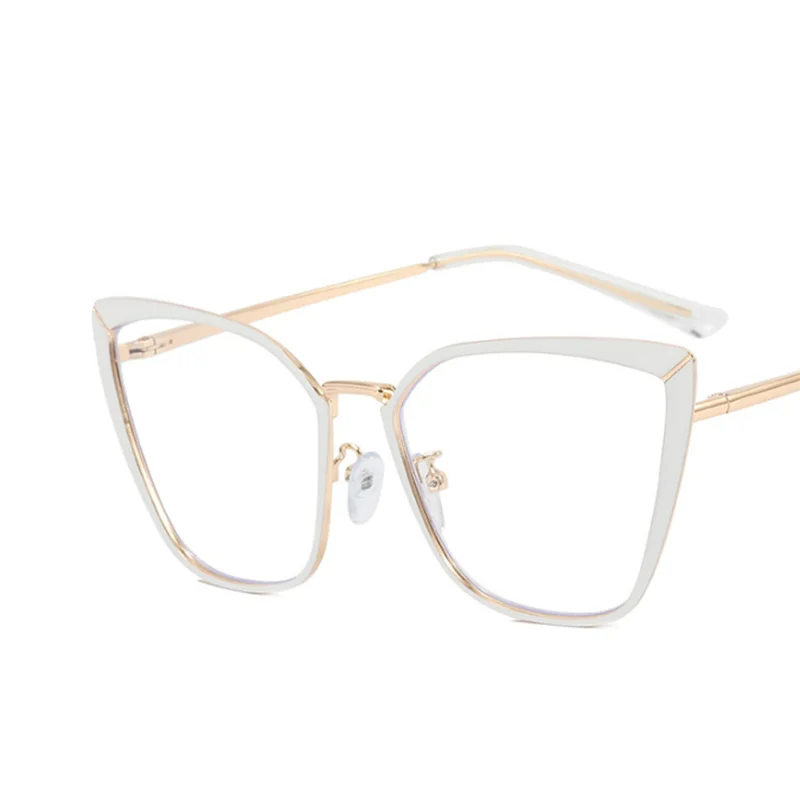 Big Riangular Cat Eyes Frame Clear Lens Glasses Simple Myopia Nerd Spectacles Degree -0.5 -1.0 -2.0 -3.0 -4.0 to -6.0 4
