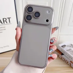 Premium Silicone Soft Case with Matte Camera Protection Cover - iPhone 15 Plus (Gray)