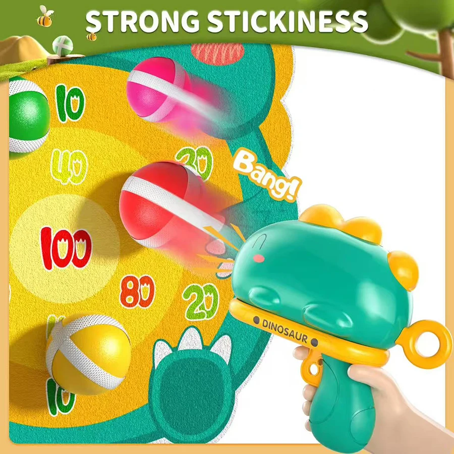 Dinosaurus klittenbal dartbord spel voor kinderen_voghion.com