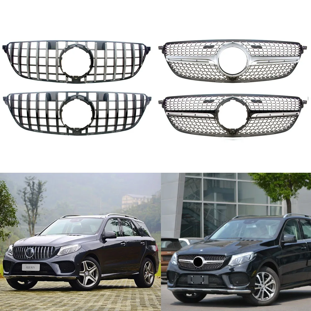 

Передние гоночные решетки Facelift решетки для Mercedes Benz GLE-Class W166 2015 2016 2017 2018 алмазные