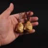Wood Behelit Pendant Wooden Beherit Necklace Egg Of the king Griffith Cosplay Accessory 6
