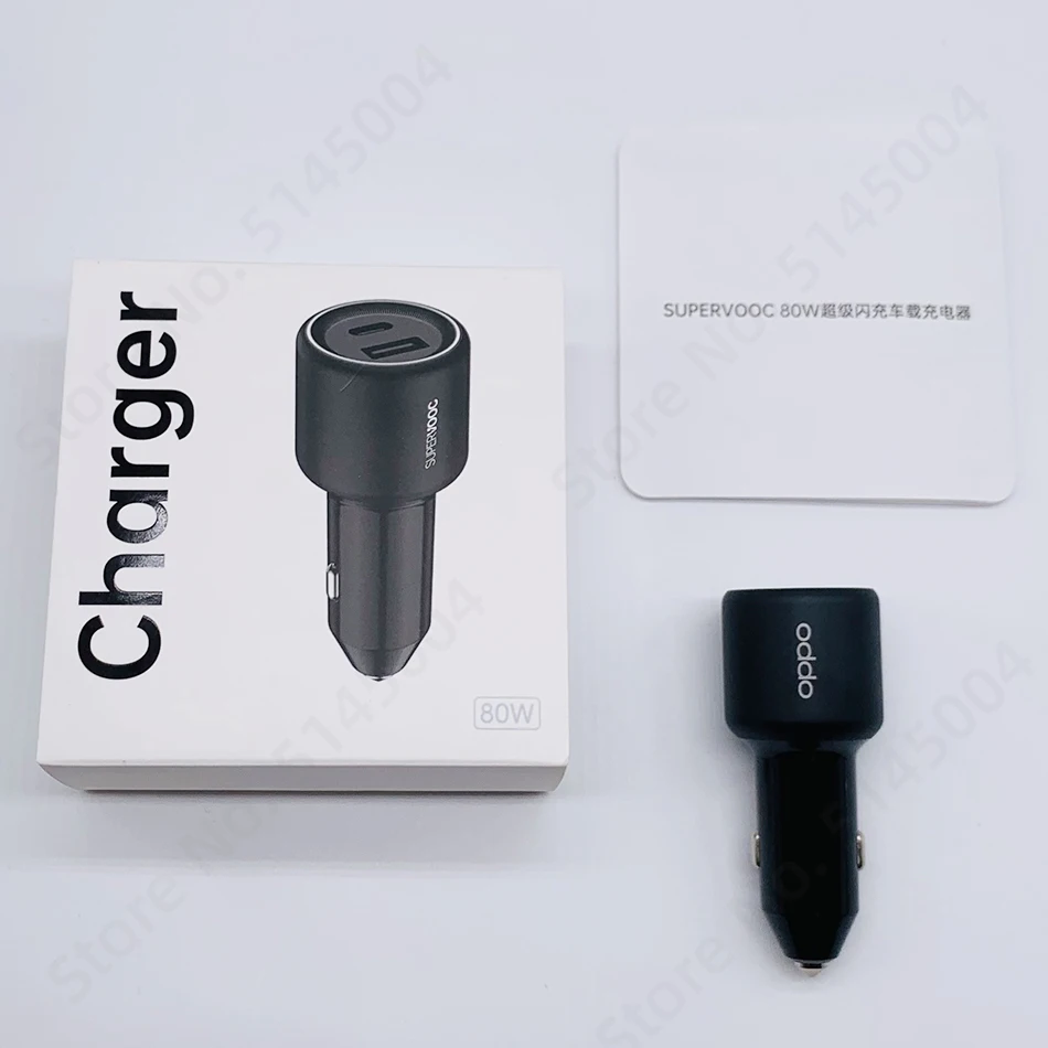 Original OPPO 80W SUPERVOOC Car Charger USB-A 80W Max USB-C 30W Max For OPPO  Find X5 PRO Reno Pro AliExpress