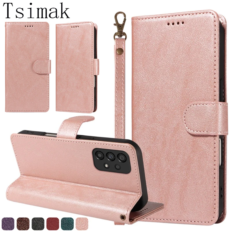 Premium RFID Leather Wallet Phone Cover - Elegant Flip Case Design