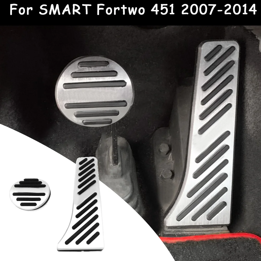 Car Pedals Gas Accelerator Pedal and Break Pedal Cover Pad Non-Slip For Mercedes Benz Smart Fortwo 451 2007-2014
