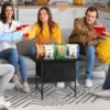 Coffee Tables for Living Room,2-Tier Farmhouse Center Table with Round Corners for Small Space,Small Apartment,Office 5