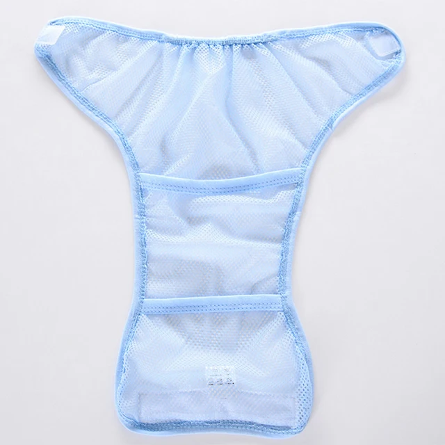 Soft Breathable Baby Cloth Diaper Washable Newborn Net Grid Diaper Waterproof Panties Nappies For 3-8KG Baby Infant Boy Girl 4