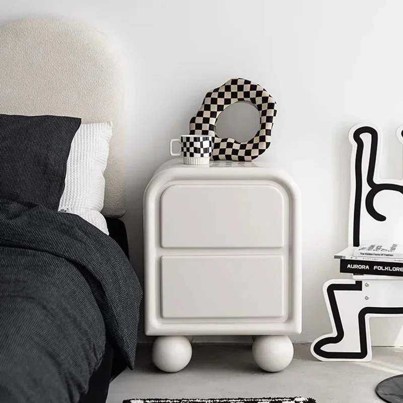 

Милые минималистичные ночники, современные корейские Ночники для спальни для девочек, белая Скандинавская ночника, миниатюрная мебель для спальни