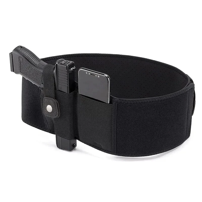 Tactical Belly Gun Holster Concealed Carry Waist Band Pistol Holder with Magazine Bag Invisible Waistband Holster pistol holster,gun holster