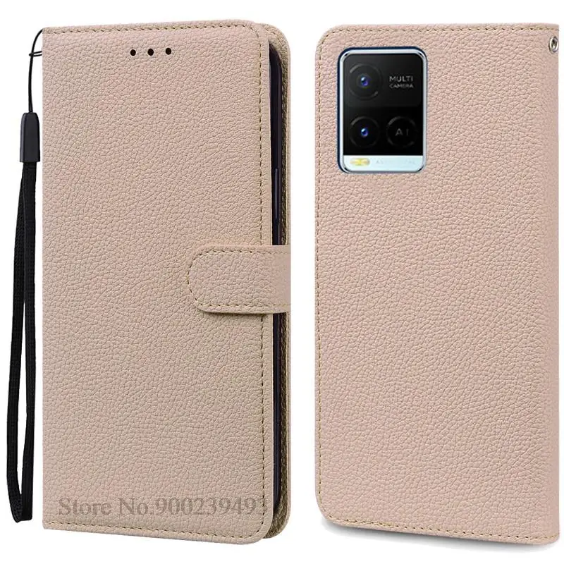 Stylish Wallet Flip Case with Silicone Cover for Various Vivo Smartphones