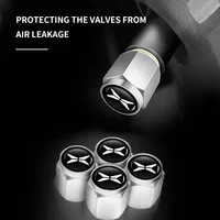 5Pcs Tire Valve Caps Aluminium Alloy Wheel Valve Dust Cover Accessories For Xpeng Xiaopeng P5 P7 G3 G6 G9 G3i 2020 2021 2022 6