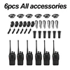 6pcs MERODITH walkie talkie baofeng 888S Two way radio long range Wireless set radio uhf communicator 400-470MHz 16CH radio 1