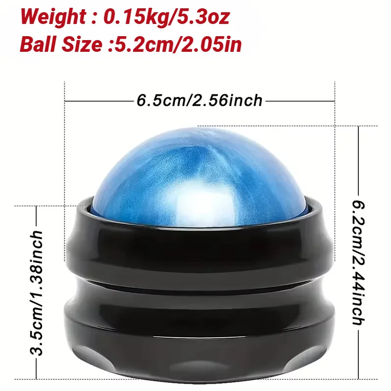 Manual Massage Roller Ball Waist Hip Relaxer Stress Release Muscle Relaxation Massager Body Pain Relief Therapy Foot Back 1Pcs massage ball