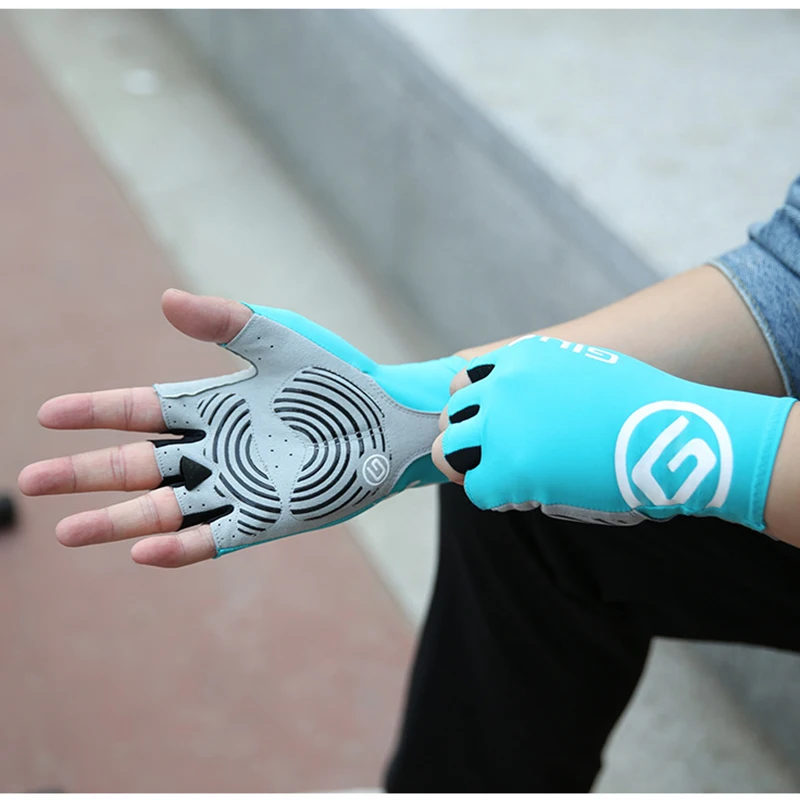GIYO Summer Cycling Gloves For Mountain Road Bike Breathable Half-finger Gloves Men Women Sports Riding Shockproof Bike Gloves 4