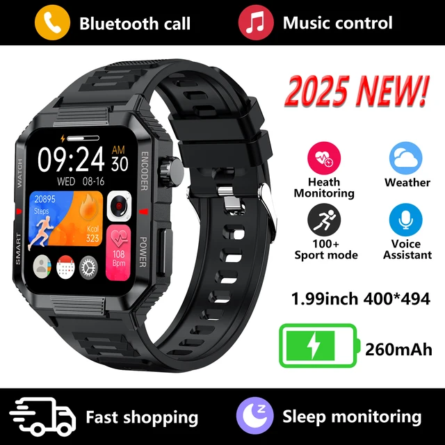 2025 new smart watch, all-round health monitoring, support Bluetooth calls, 1.99-inch high-definition large screen 1