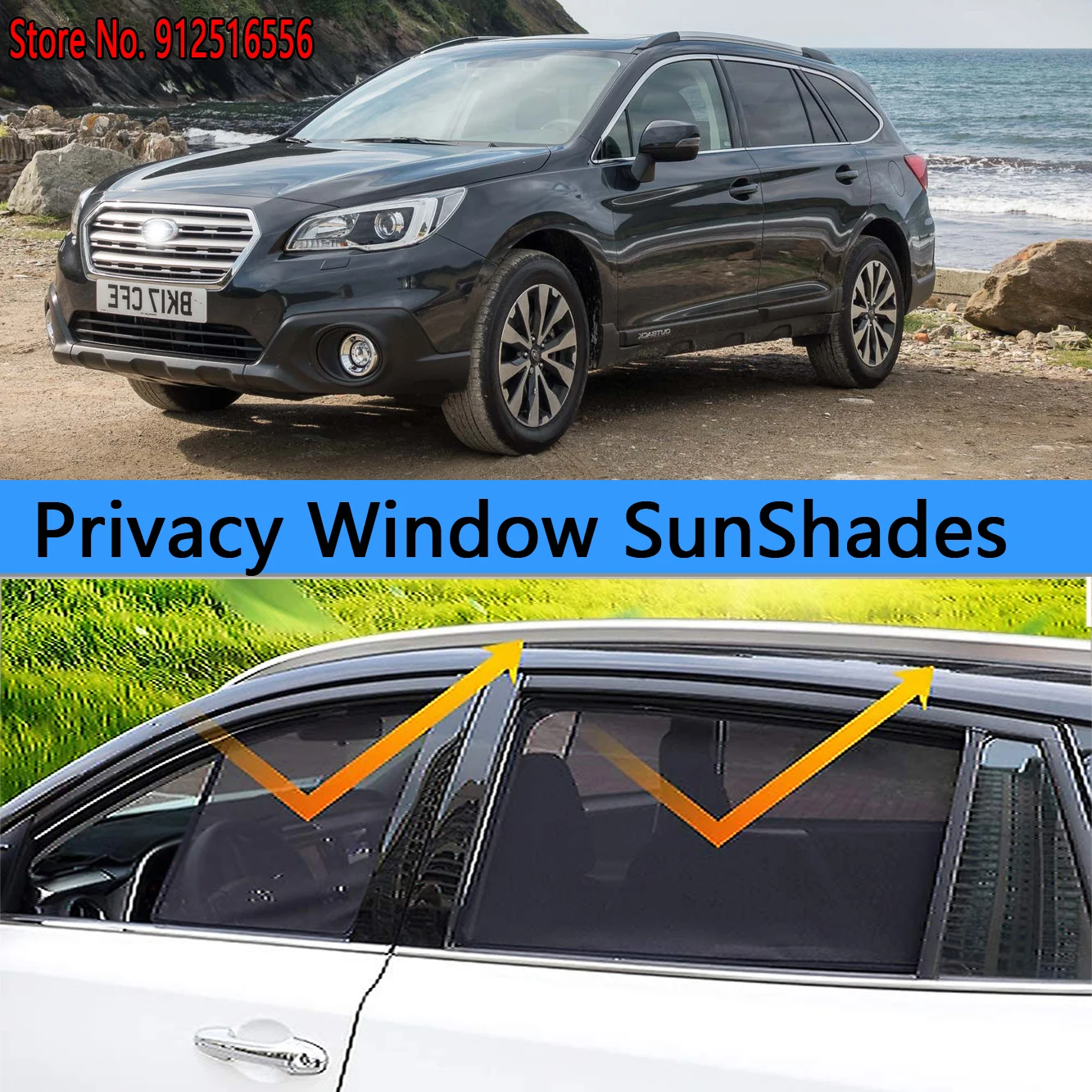 

Side Sun Shade Shading Protection Window SunShade Sunshield Car Accseeories For Subaru Outback BS 2014 - 2020 2019 2019 2017