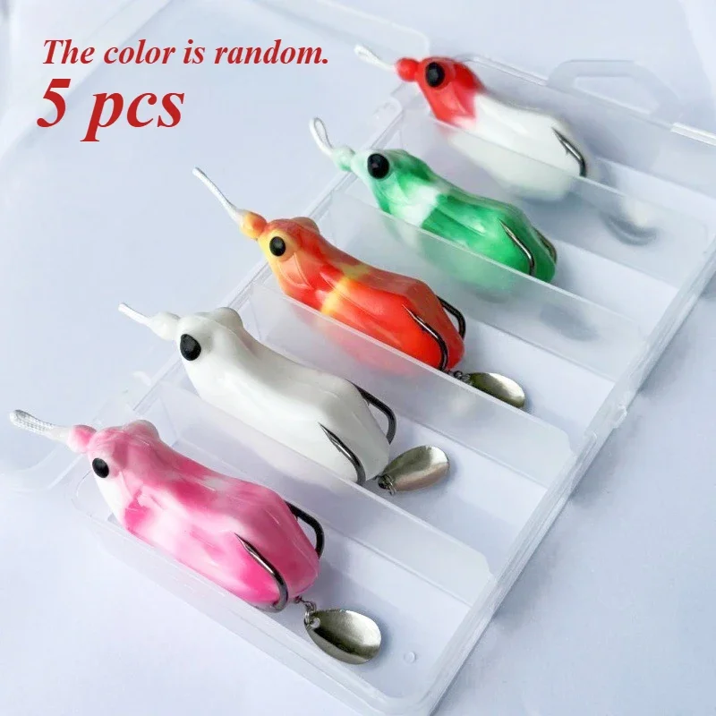 6cm 14g Frog Fishing Lure Soft Magic Toad Swimbait Whopper Plopper Carp Fishing Bait Artificial Pesca Fishing Tackle