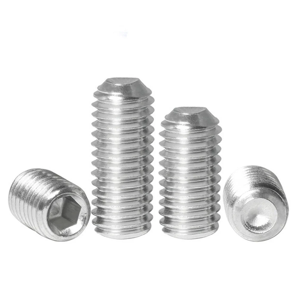 Hex Socket Screw 10 pcs/lot M2-M10 Stainless Steel Cup Point Headless DIN916
