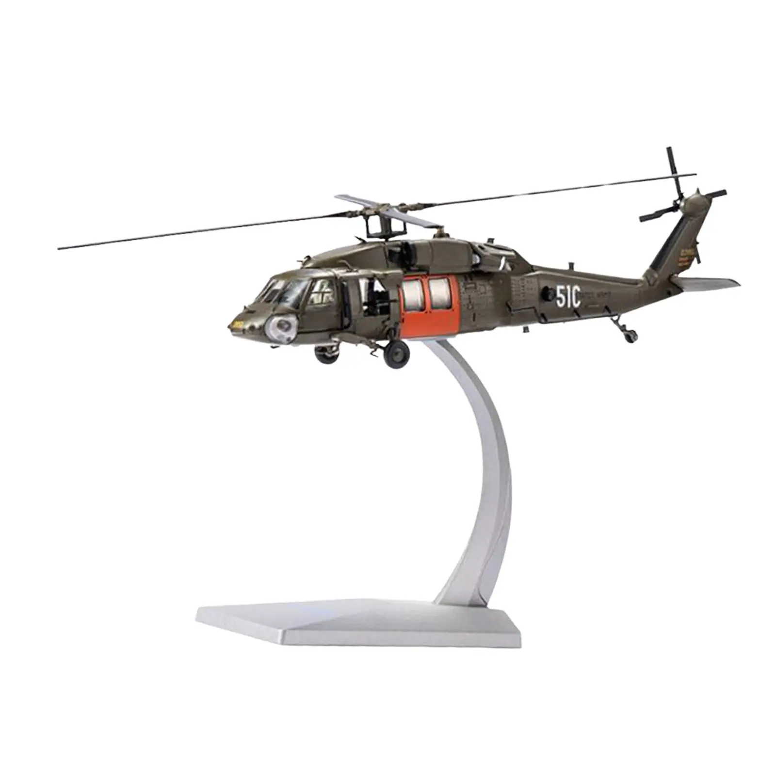 

1:72 UH 60 Black Hawk Aircraft Model Kids Adults Toy Gift Aviation Commemorate Helicopter for Shelf Bar Home Bedroom Living Room