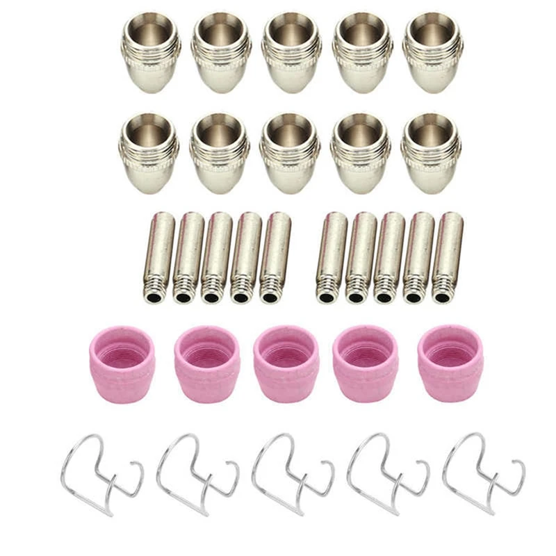 

Ceramic Air Plasma Cutting Torch Nozzles Consumables Contact Tips For SG‑55 AG‑60 WSD‑60P