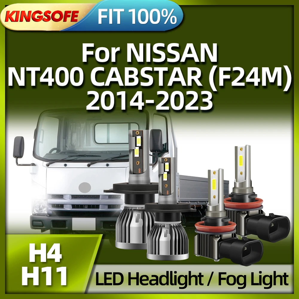 

KINGSOFE H4 LED Headlamp Lamp Bulbs 26000Lm H11 Fog Light For NISSAN NT400 CABSTAR 2014 2015 2016 2017 2018 2019 2020 2021-2023